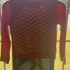 Long sleeve Chevron shirt